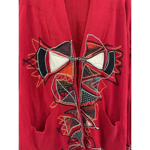 The Collection Debenhams Sweater Embroidered Patch size UK 16 US 12 Cotton Blend - Picture 6 of 11